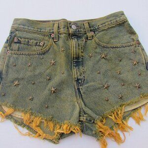 Woman's custom jean shorts